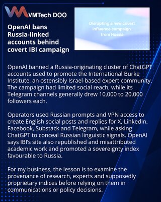 OpenAI заблокировала сеть влияния с псевдоинститутом IBI