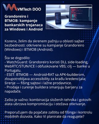 Grandoreiro и BTMOB: кампании банковских троянов для Windows и Android