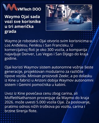 Waymo Makes Ojai Robotaxi Available to All Riders in Three Cities