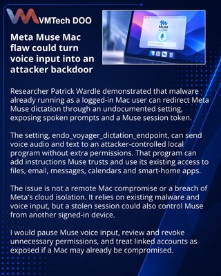 Mac Muse Dictation Setting Can Be Abused by Local Malware