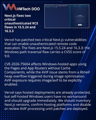 Vercel исправила две критические RCE-уязвимости в Next.js