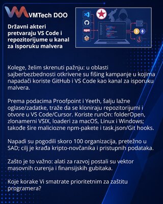 Гос‑актеры превращают VS Code и репозитории в канал доставки вредоносного ПО
