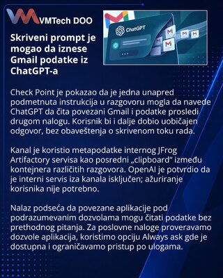 Planted ChatGPT Prompt Could Exfiltrate Connected Gmail Data