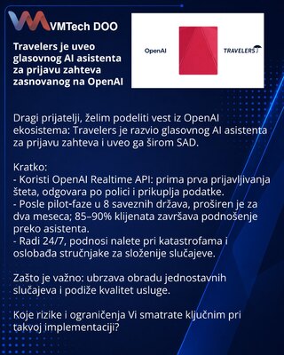 Travelers внедрила голосовой AI-ассистент подачи заявлений на базе OpenAI