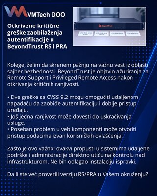 Critical auth bypass flaws found in BeyondTrust RS and PRA