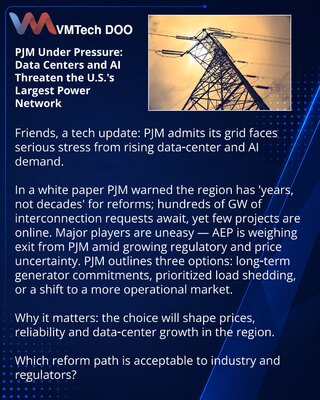 PJM Under Pressure: Data Centers and AI Threaten the U.S.'s Largest Power Network