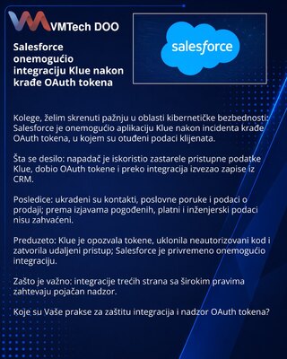 Salesforce отключила интеграцию Klue после кражи OAuth-токенов
