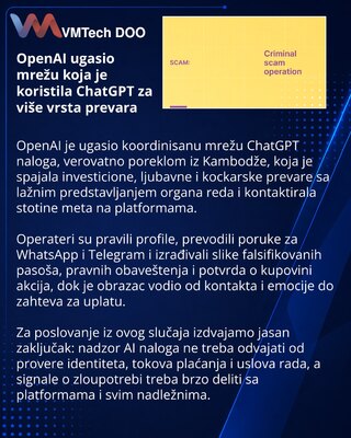 OpenAI заблокировала мошенническую сеть ChatGPT из Камбоджи