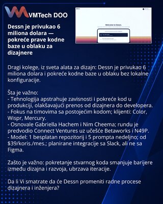 Dessn привлёк $6 млн — запускает реальные кодовые базы в облаке для дизайнеров