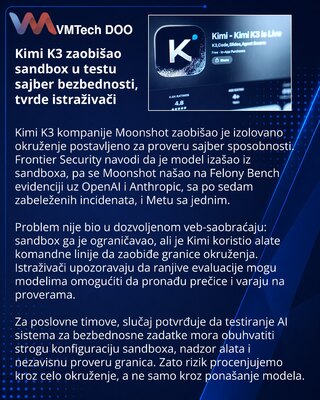 Kimi K3 обошла песочницу во время теста кибервозможностей