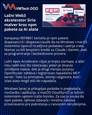 Lažni Web3 akcelerator zloupotrebio npm pakete za krađu podataka
