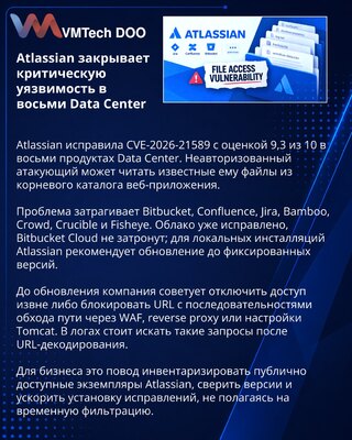 Atlassian исправила критическую уязвимость в восьми продуктах Data Center