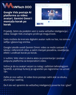 Google Vids is turning into an AI video platform: avatars, Gemini Omni and step-by-step editing