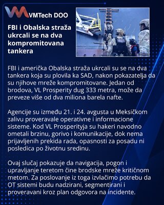 ФБР и Береговая охрана проверили два танкера после взлома сетей