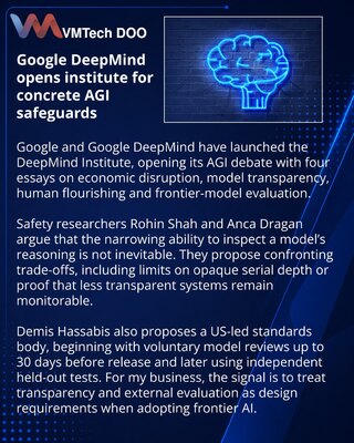 DeepMind Institute predlaže merila za bezbedniji razvoj AGI-ja