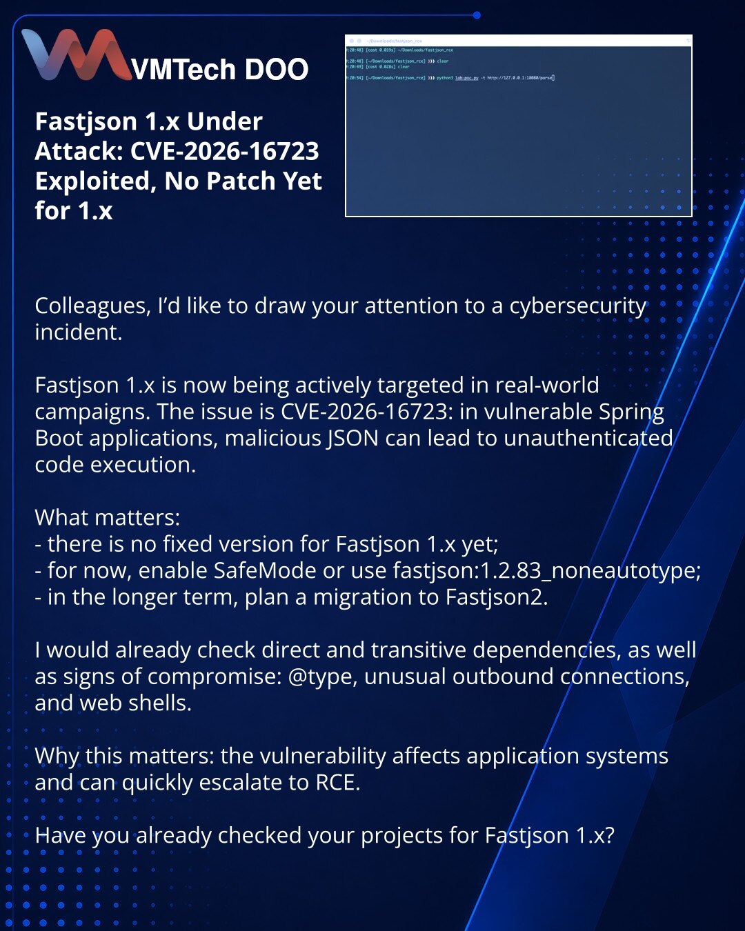 Fastjson 1.x Under Attack: CVE-2026-16723 Exploited, No Patch Yet for 1.x