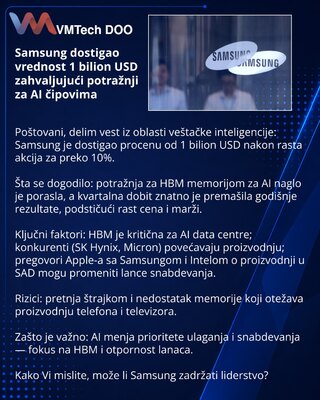 Samsung достигла оценки $1 трлн благодаря взрыву спроса на чипы для ИИ