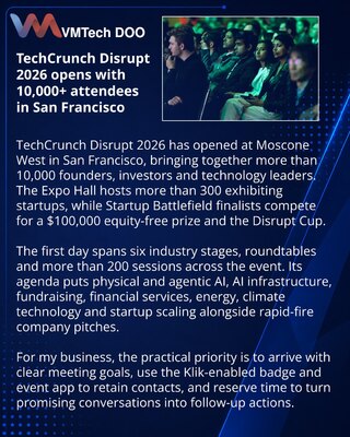 TechCrunch Disrupt 2026 opens with 10,000 attendees in San Francisco