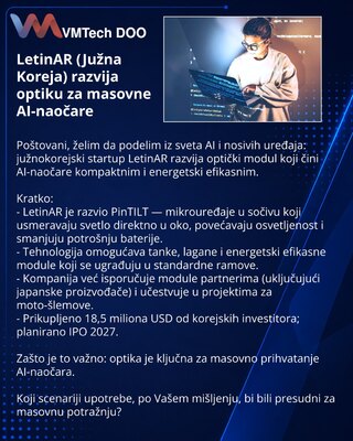 LetinAR (S. Korea) developing optics for mass-market AI glasses