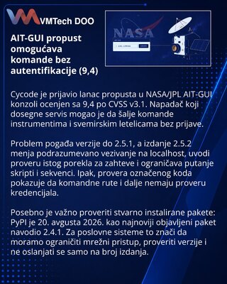 AIT-GUI weaknesses expose NASA ground-system command paths
