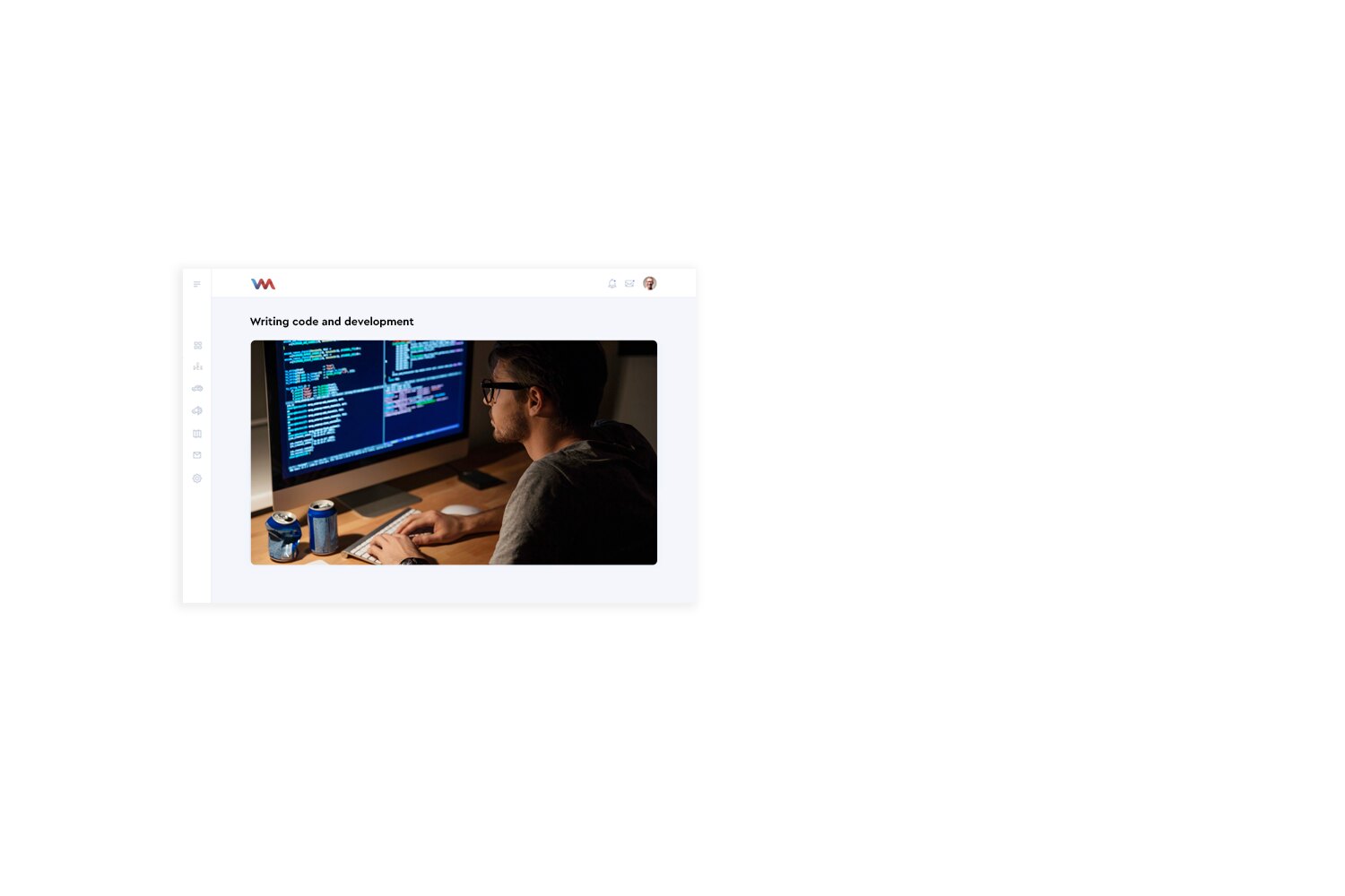 Writing code and development