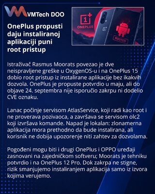 Unpatched OnePlus services enable local root chain on OxygenOS