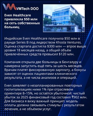 Even Healthcare привлекла $50 млн на развитие больниц в Индии