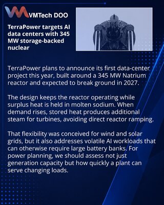 TerraPower računa na skladištenje toplote za AI data centre