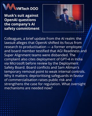 Musk's suit against OpenAI questions the company's AI safety commitment