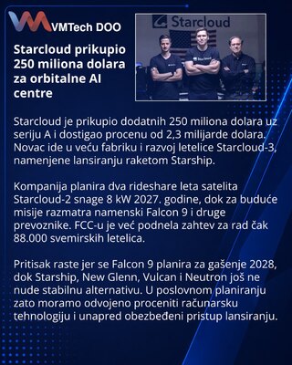 Starcloud adds $250 million to fund orbital AI compute expansion