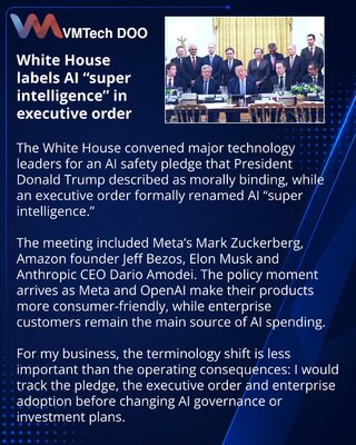 White House Executive Order Rebrands AI as “Super Intelligence”