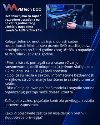 Двое специалистов по кибербезопасности получили по 4 года за участие в атаках вымогателя ALPHV/BlackCat