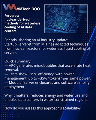 Ferveret: nuclear-derived methods for waterless cooling of AI data centers