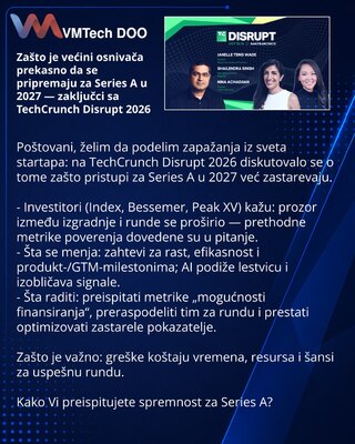 Почему большинству основателей уже поздно готовиться к Series A в 2027 — выводы с TechCrunch Disrupt 2026