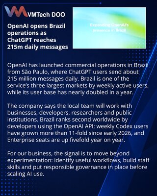 OpenAI запустила коммерческие операции в Бразилии