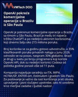 OpenAI запустила коммерческие операции в Бразилии