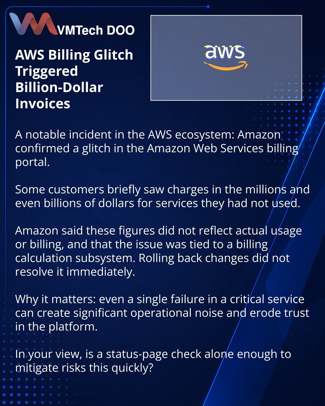 AWS greška je ispostavila račune u milijardama: Amazon već ispravlja kvar