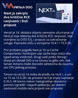 Next.js исправила две критические RCE-уязвимости и DoS-ошибку