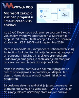 Microsoft fixes SmartScreen VBS enclave code execution flaw