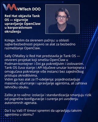 Red Hat выпустила Tank OS — безопаснее управлять OpenClaw в корпоративной среде