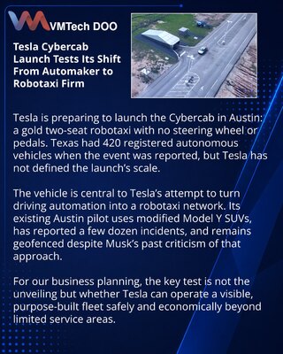 Cybercab становится ключевой проверкой роботакси-стратегии Tesla