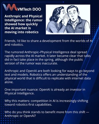 Anthropic i Physical Intelligence: glasine su pokazale koliko brzo tržište AI-ja prelazi u robotiku