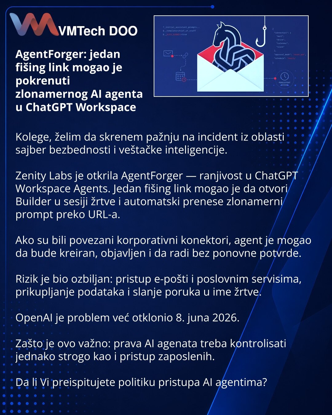 AgentForger: одна фишинговая ссылка могла запустить вредоносного AI-агента в ChatGPT Workspace
