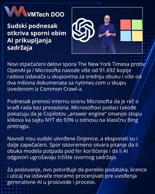 В иске NYT раскрыты оценки Microsoft рисков ИИ для издателей