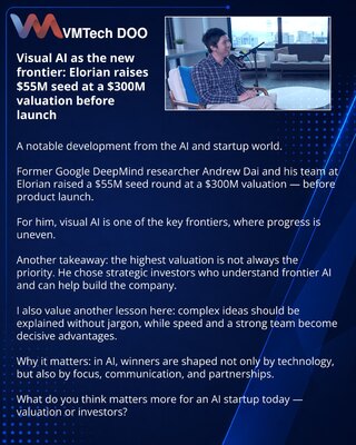 Visual AI как новый фронтир: Elorian подняла $55M seed до продукта при оценке $300M