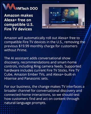 Amazon откроет бесплатный доступ к Alexa+ на совместимых Fire TV