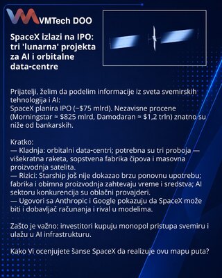 SpaceX выходит на IPO: три «лунных» проекта для ИИ и орбитальных дата‑центров