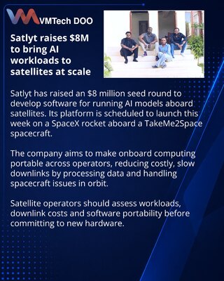 Satlyt получила $8 млн на ПО для запуска ИИ на спутниках