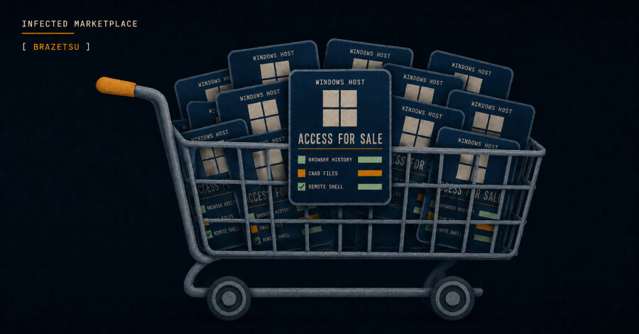BraZetsu fuels a marketplace for access to compromised Windows hosts