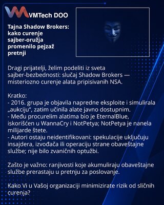 Tajna Shadow Brokers: kako curenje sajber-oružja promenilo pejzaž pretnji